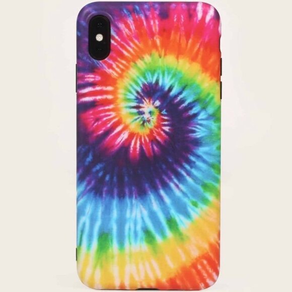 Tie Dye Phone Case iPhone X Psychedelic Bright Flexible Stretch Hippie Bohemian - Picture 2 of 13